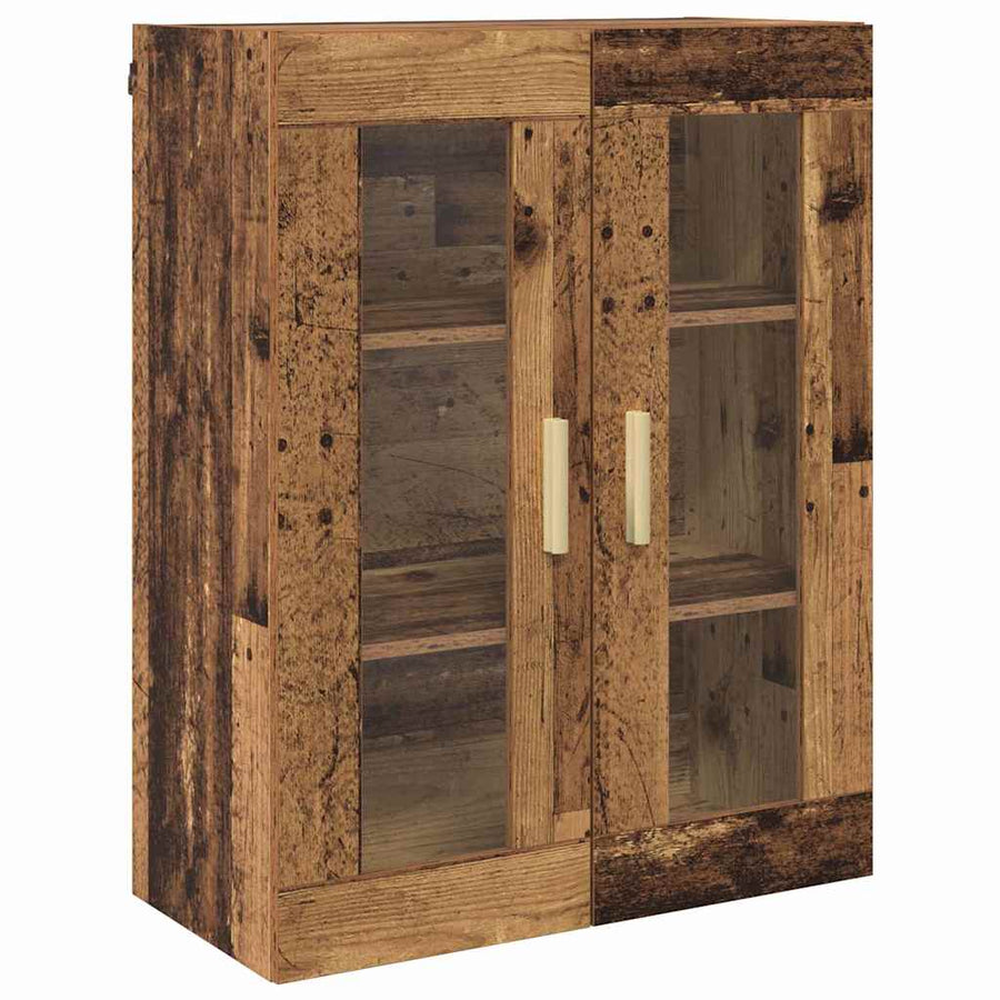 Hoge kast met lade Oud Hout 69,5 x 34 x 180 cm Bewerkt hout