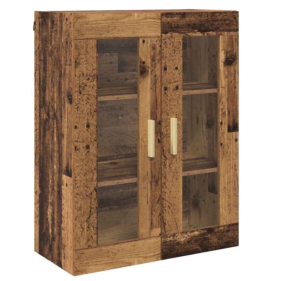 Hoge kast met lade Oud Hout 69,5 x 34 x 180 cm Bewerkt hout