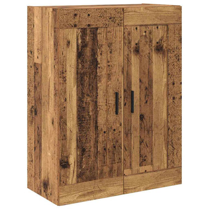 Hoge kast 2 pcs Oud Hout Bewerkt hout