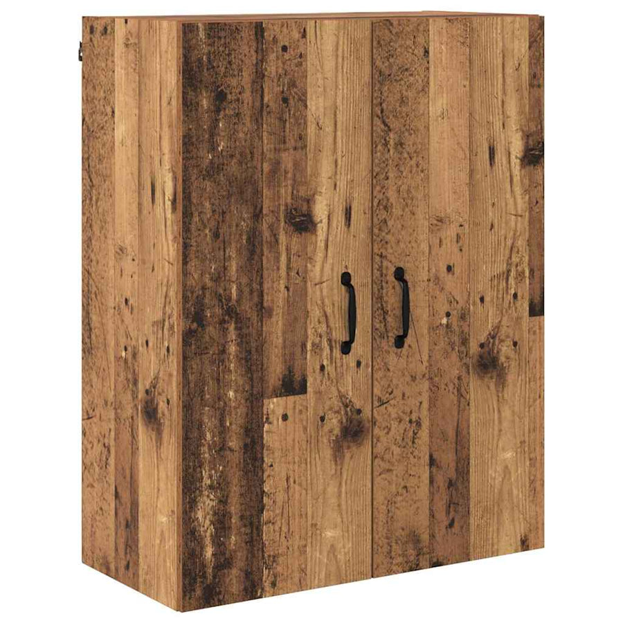 Highboard met lade Oud Hout 69,5 x 34 x 180 cm Bewerkt hout