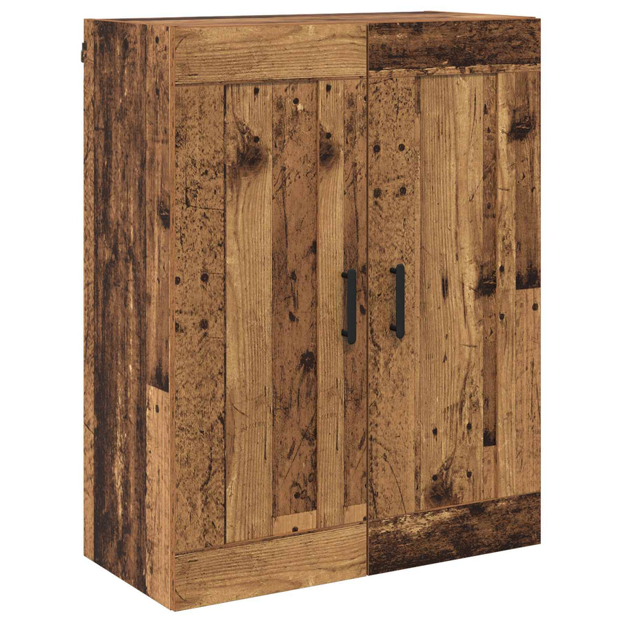 Hoge kast 2 pcs Oud Hout Bewerkt hout