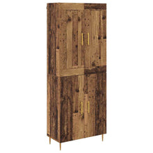 Hoge kast Oud Hout 69,5 x 34 x 180 cm Bewerkt hout