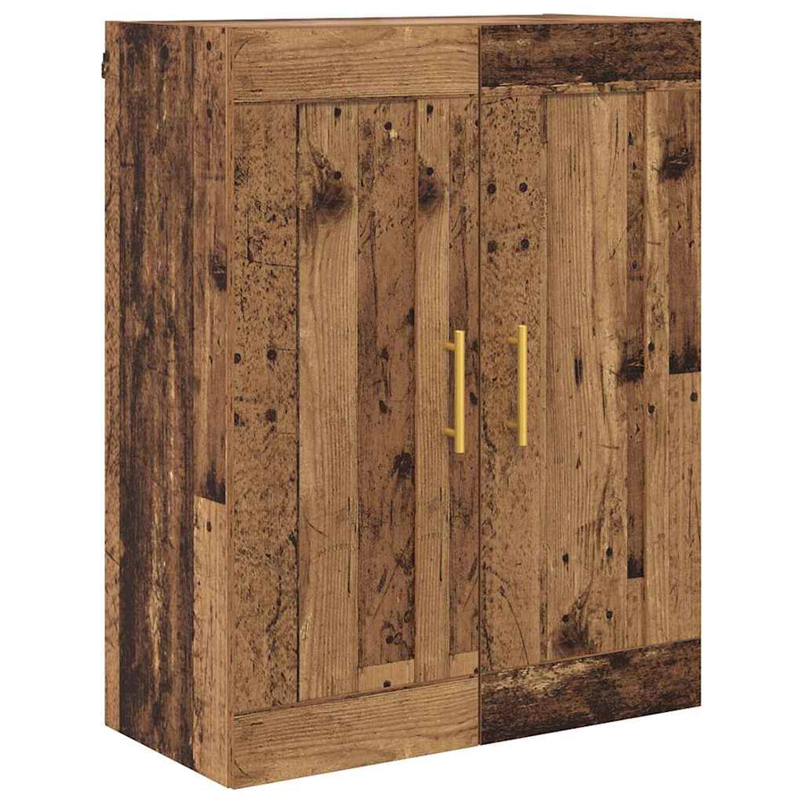 Hoge kast Oud Hout 69,5 x 34 x 180 cm Bewerkt hout