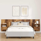 Headboard With Cabinet with drawer 3 pcs Old Wood Processed wood