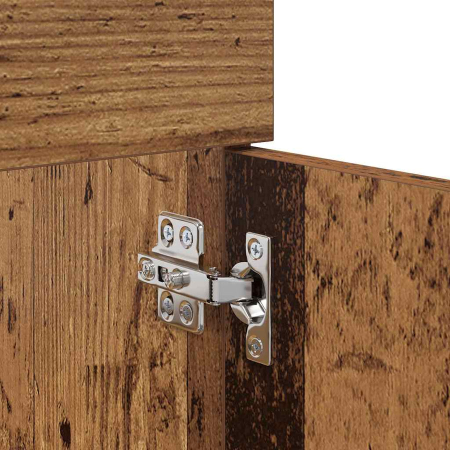 Badkamerkast met lade Oud Hout 100 x 38,5 x 46 cm Bewerkt hout