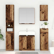 Badkamerset oud hout 64.5x33.5x59 cm bewerkt hout