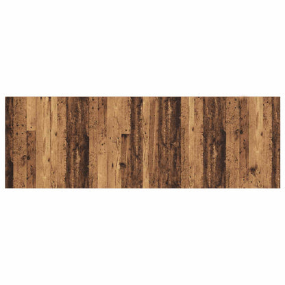 Hoofdbord Met Kast met lade 3 pcs Oud Hout Bewerkt hout