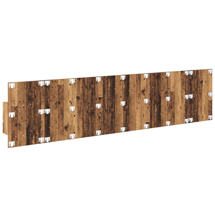 Hoofdbord Met Kast met lade 3 pcs Oud Hout Bewerkt hout