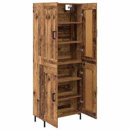 Highboard Oud Hout 69,5 x 34 x 180 cm Bewerkt hout
