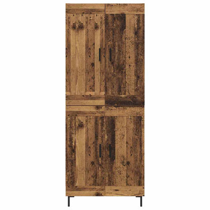 Highboard Oud Hout 69,5 x 34 x 180 cm Bewerkt hout