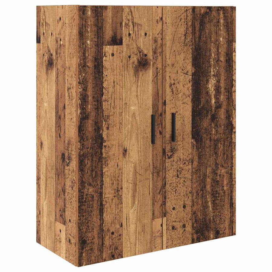 Hoge kast Oud Hout 69,5 x 34 x 180 cm Geengineerd Hout en Glas