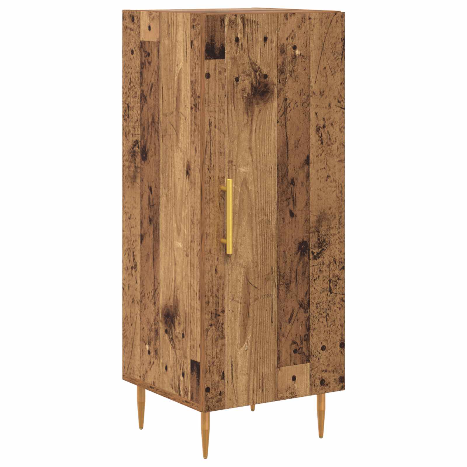 Hoge kast 2 pcs Oud Hout Bewerkt hout