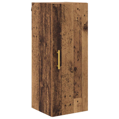 Hoge kast 2 pcs Oud Hout Bewerkt hout