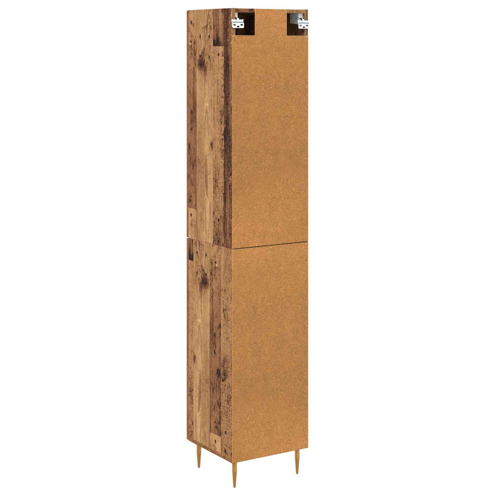 Hoge kast 2 pcs Oud Hout Bewerkt hout