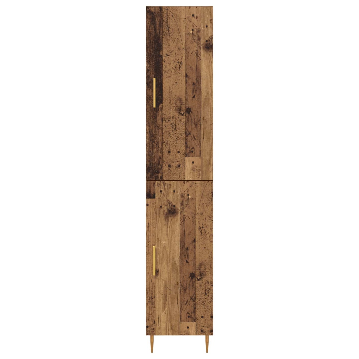Hoge kast 2 pcs Oud Hout Bewerkt hout