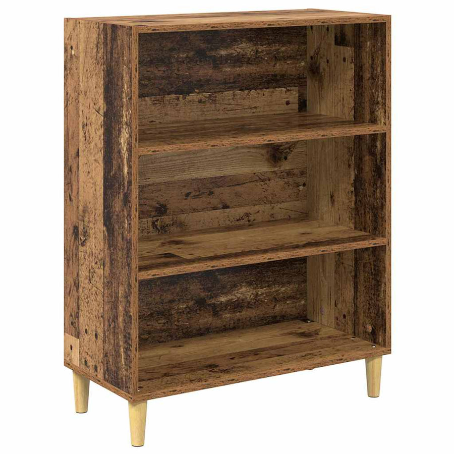 Hoge kast Oud Hout 69,5 x 34 x 180 cm Geengineerd Hout en Glas