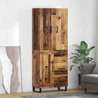 Tall cabinet with drawer 2 pcs Old Wood 69.5 x 34 x 180 cm