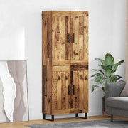 Hoge kast 69,5x34x180 cm bewerkt hout