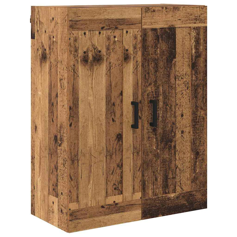 Highboard met lade Oud Hout 69,5 x 34 x 180 cm Bewerkt hout