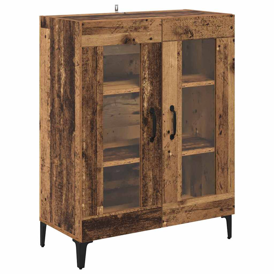 Highboard Oud Hout 69,5 x 34 x 180 cm Bewerkt hout