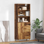 Hoge kast met lade 69,5x32,5x180 cm oud hout