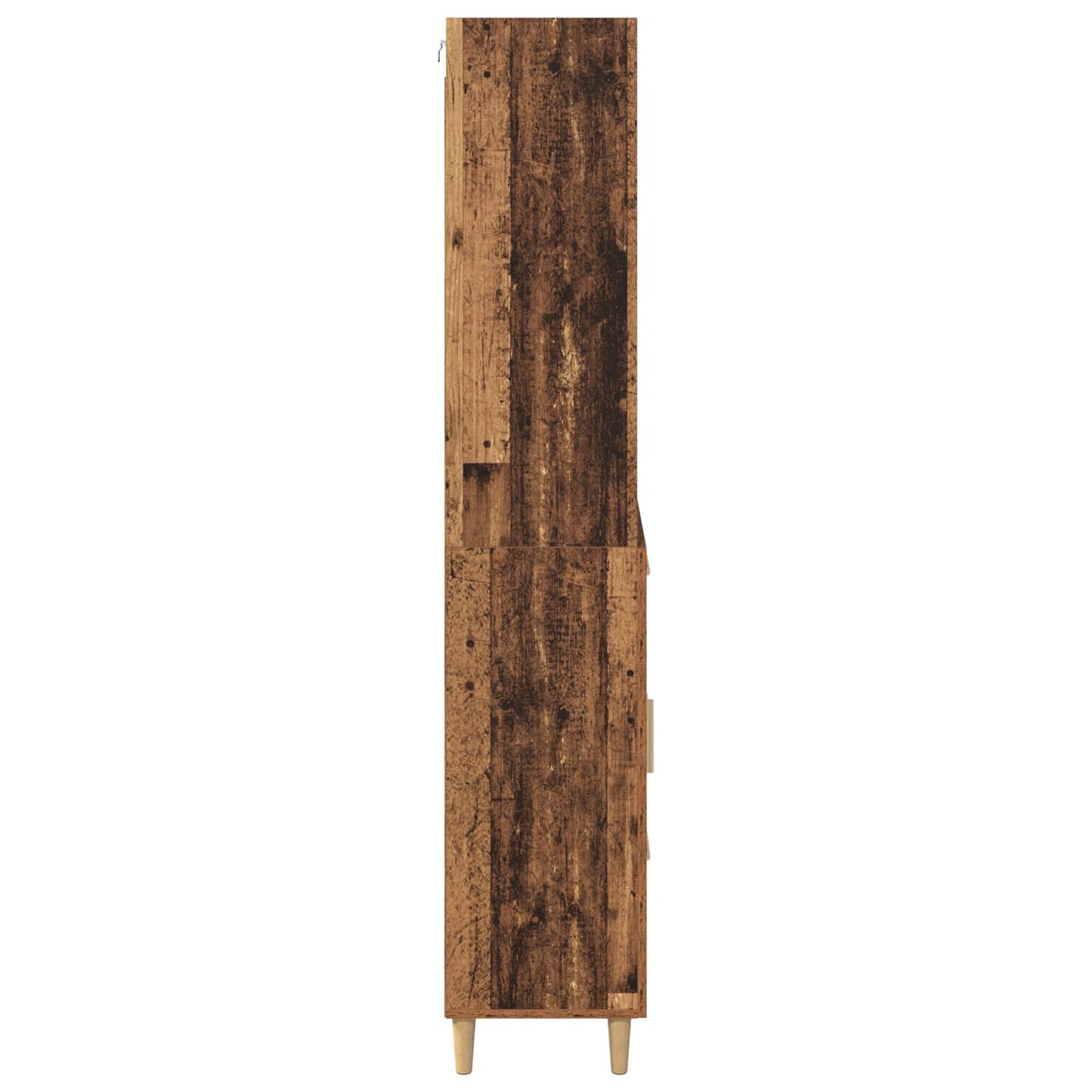 Hoge kast met lade Oud Hout 69,5 x 32,5 x 180 cm Bewerkt hout