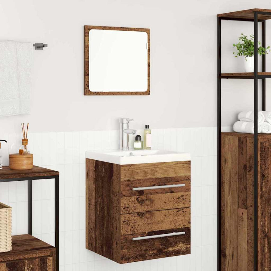 Badkamertenk te kast met lade met opslag Bruin 42 x 39 x 52 cm