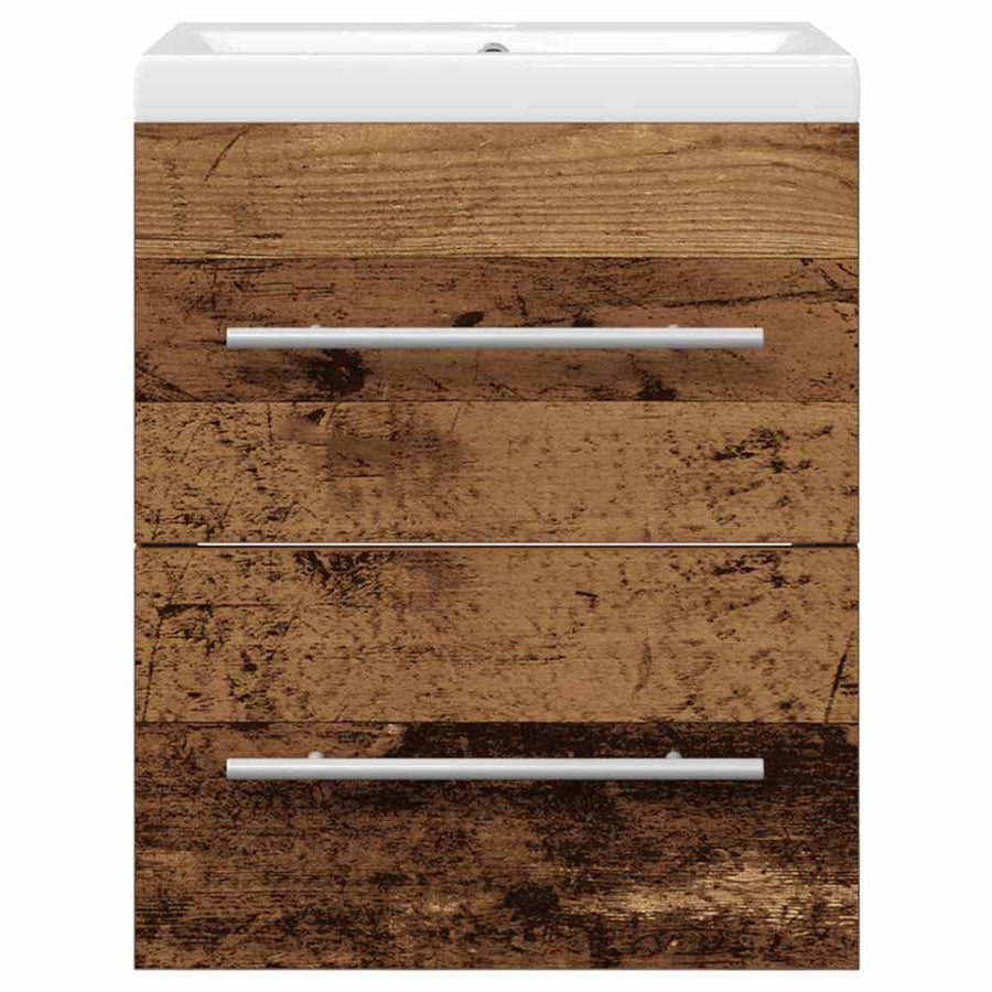 Badkamertenk te kast met lade met opslag Bruin 42 x 39 x 52 cm