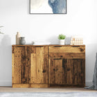 Dressoir 120x30x70 cm spaanplaat oud hout