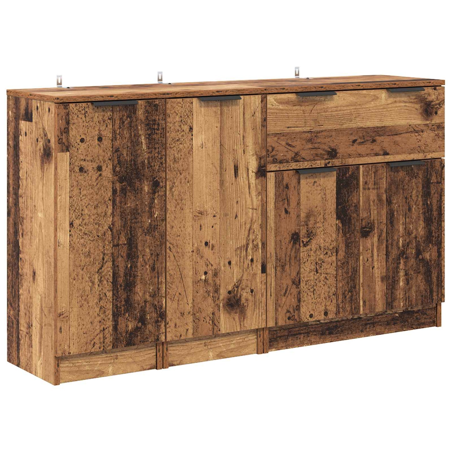 Dressoir met lade 3 pcs Oud Hout Bewerkt hout