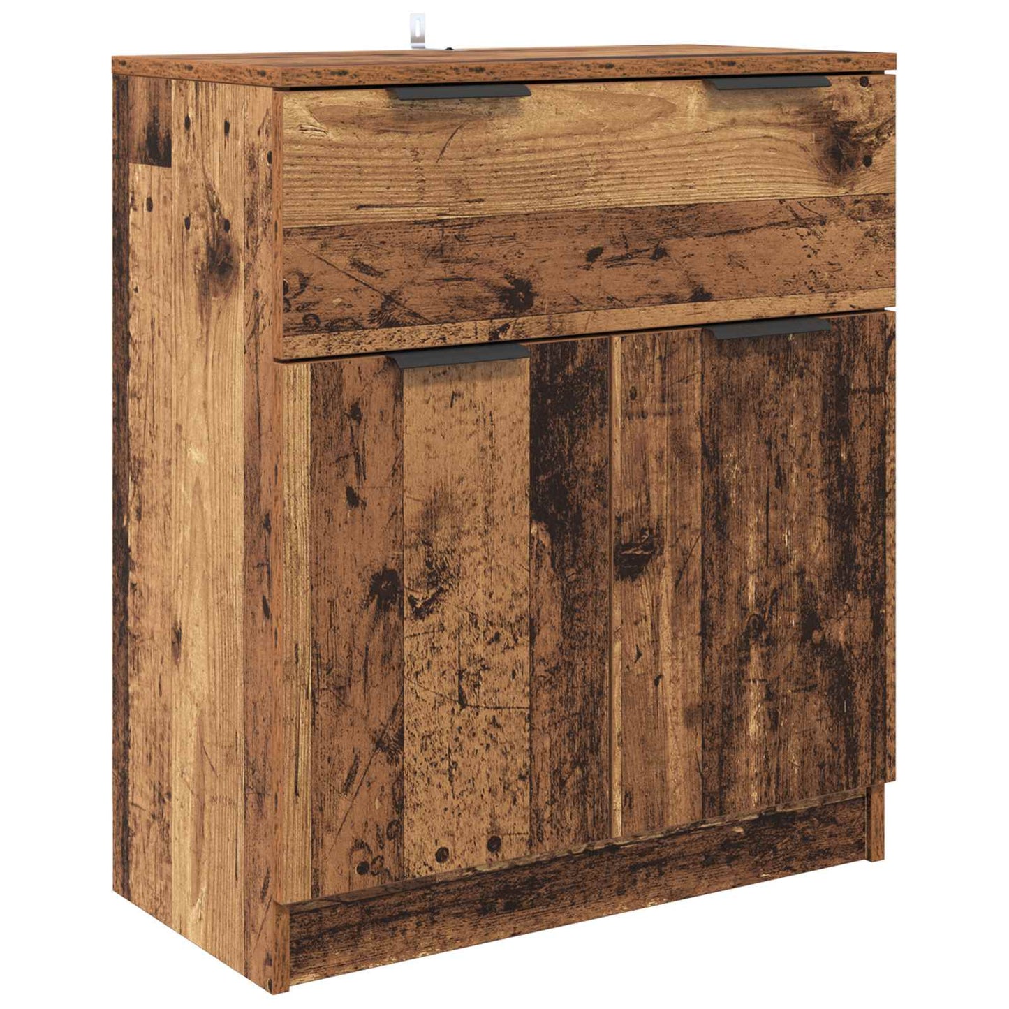 Dressoir met lade 3 pcs Oud Hout Bewerkt hout