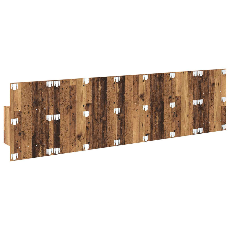 Hoofdbord Met Kast met lade 3 pcs Oud Hout Bewerkt hout