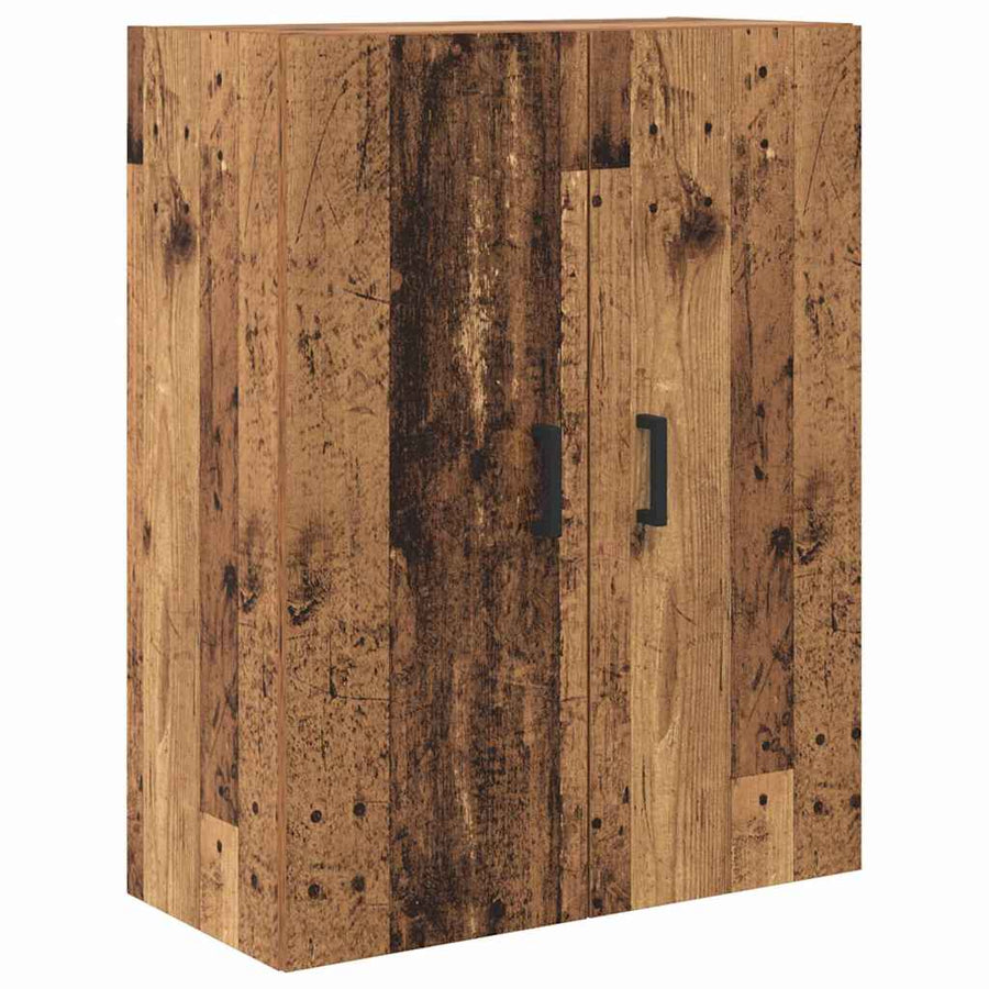 Highboard met lade Oud Hout 69,5 x 34 x 180 cm Bewerkt hout