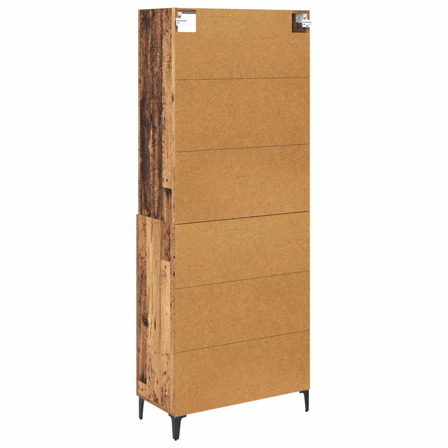 Hoge kast met lade Oud Hout 69,5 x 34 x 180 cm Bewerkt hout