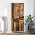 Tall cabinet with drawer Old Wood 69.5 x 34 x 180 cm Treated wood