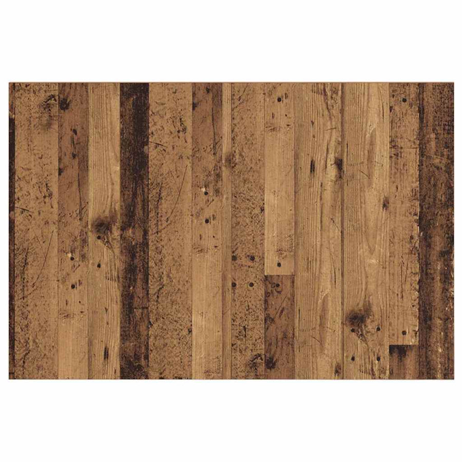 Hoofdbord Met Kast met lade 3 pcs Oud Hout Bewerkt hout