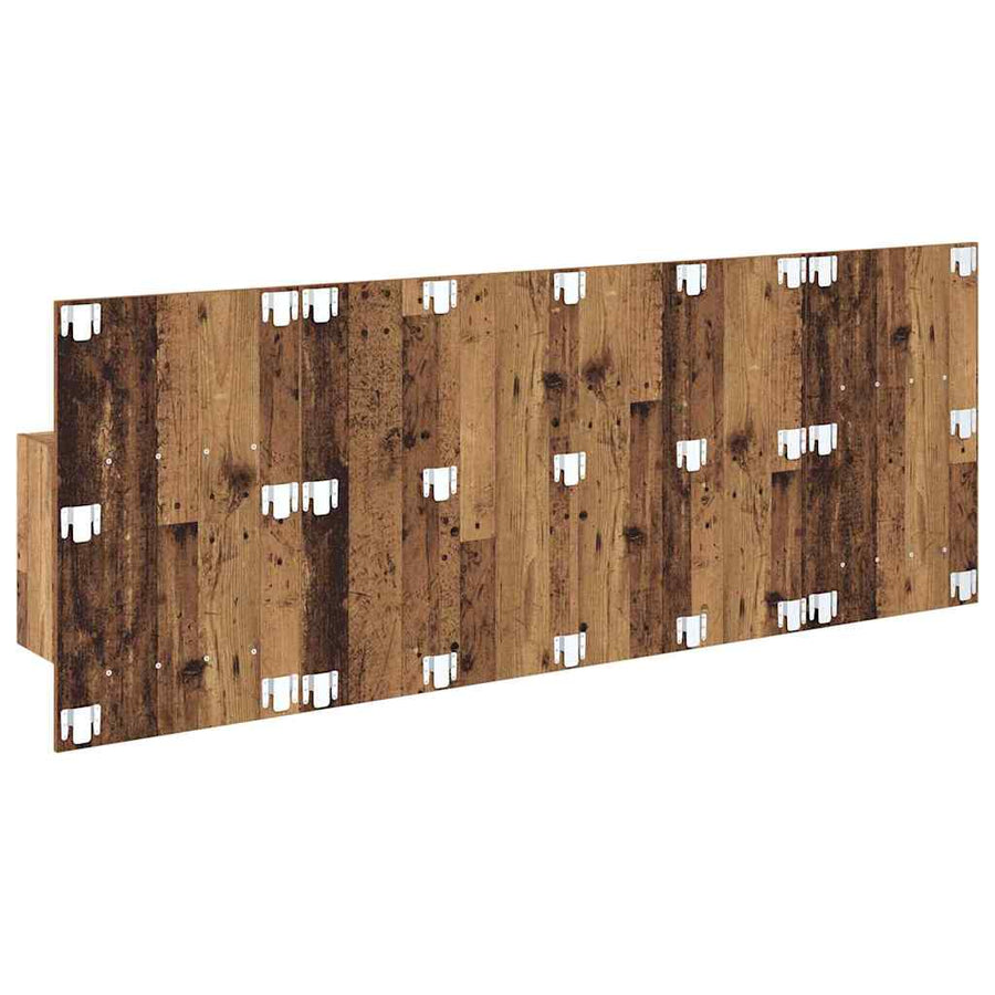 Hoofdbord Met Kast met lade 3 pcs Oud Hout Bewerkt hout