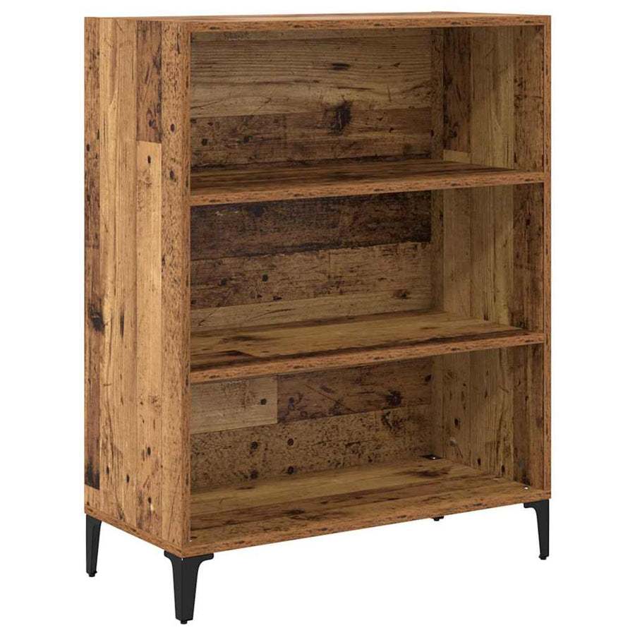 Hoge kast Oud Hout 69,5 x 34 x 180 cm Bewerkt hout