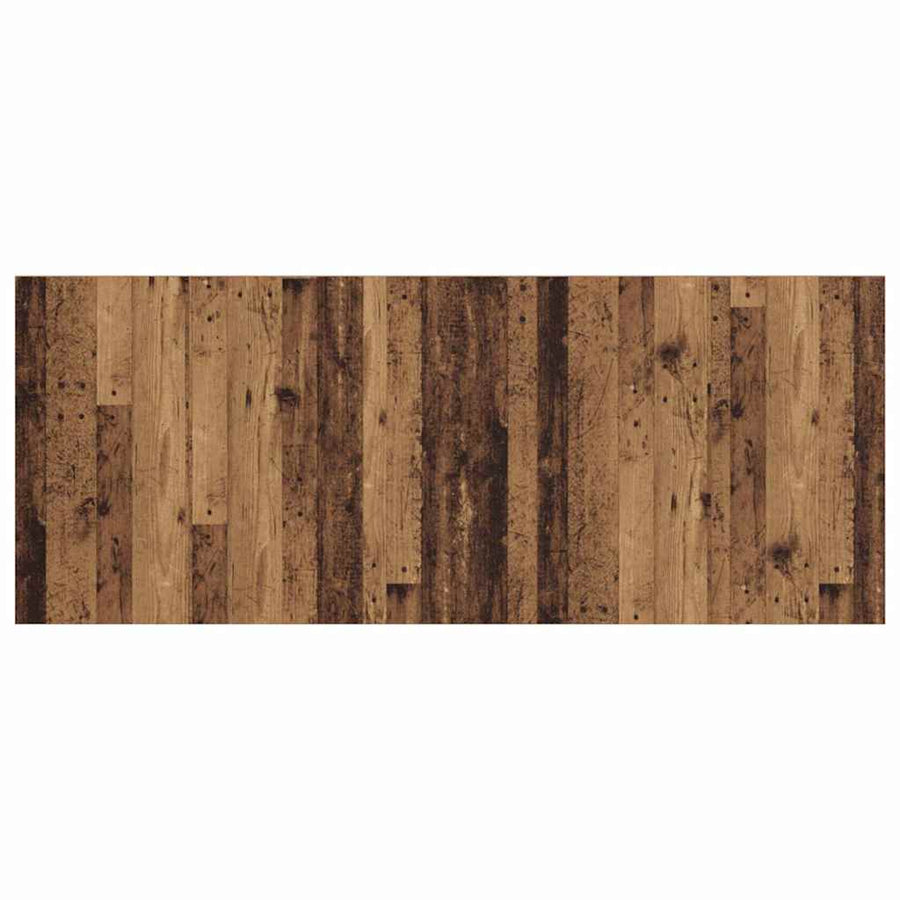 Hoofdbord Met Kast met lade 3 pcs Oud Hout Bewerkt hout