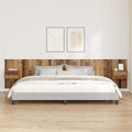 Hoofdbord Met Kast met lade 3 pcs Oud Hout Bewerkt hout