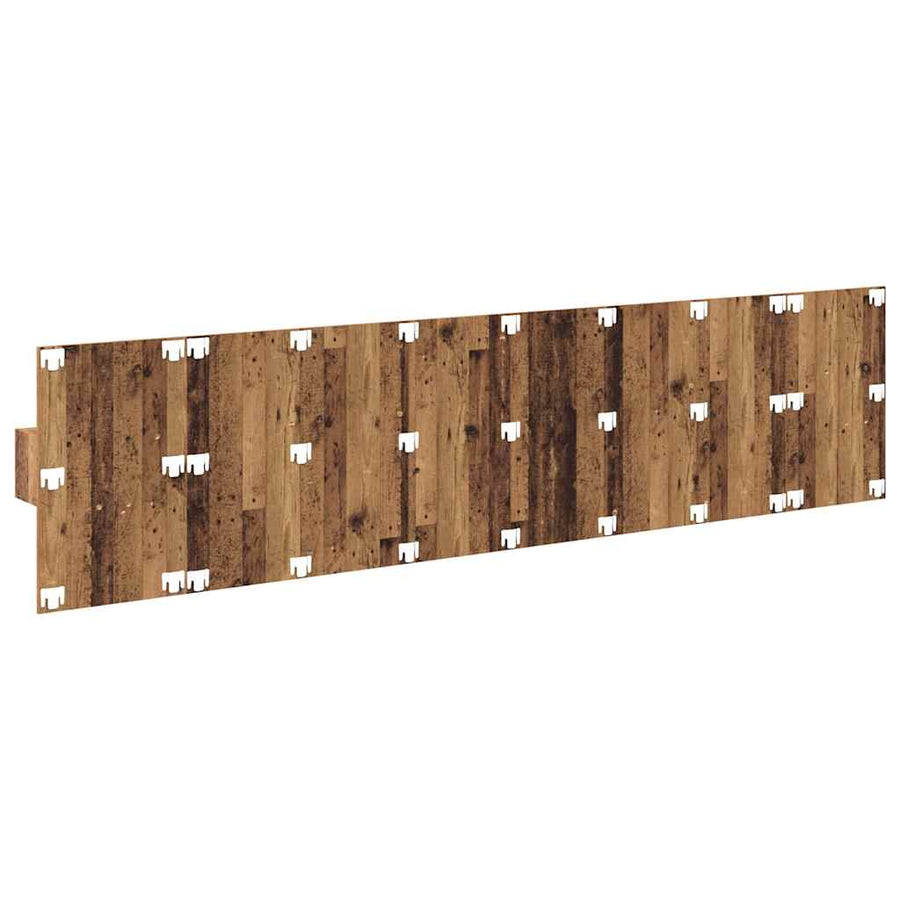 Hoofdbord Met Kast met lade 3 pcs Oud Hout Bewerkt hout