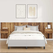 Hoofdbord met kast 257x32.5x80 cm oud hout