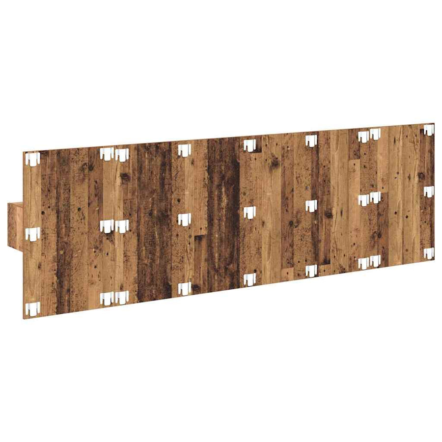 Hoofdbord Met Kast met lade 3 pcs Oud Hout Bewerkt hout