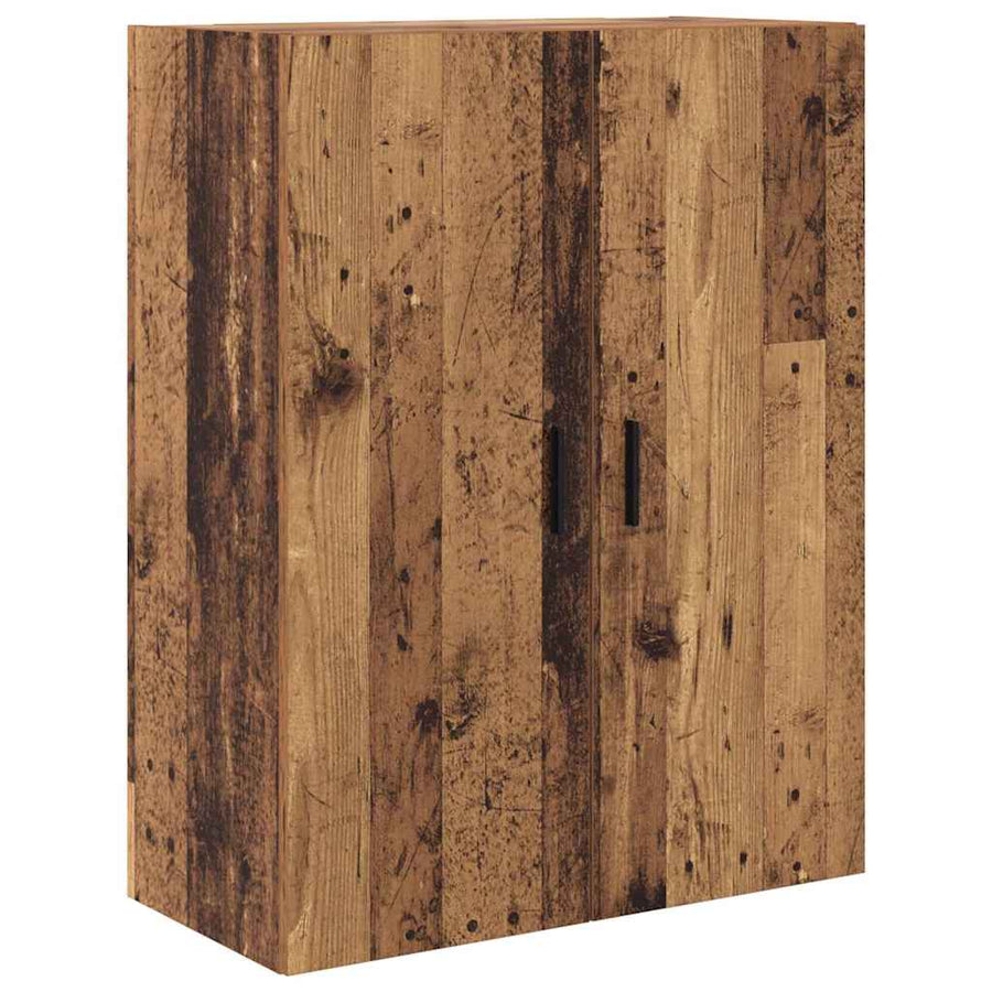 Hoge kast Oud Hout 69,5 x 34 x 180 cm Geengineerd Hout en Glas