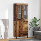 Tall cabinet with drawer 2 pcs Old Wood Treated wood
