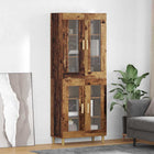 Hoge kast 69,5x34x180 cm oud hout bewerkt hout