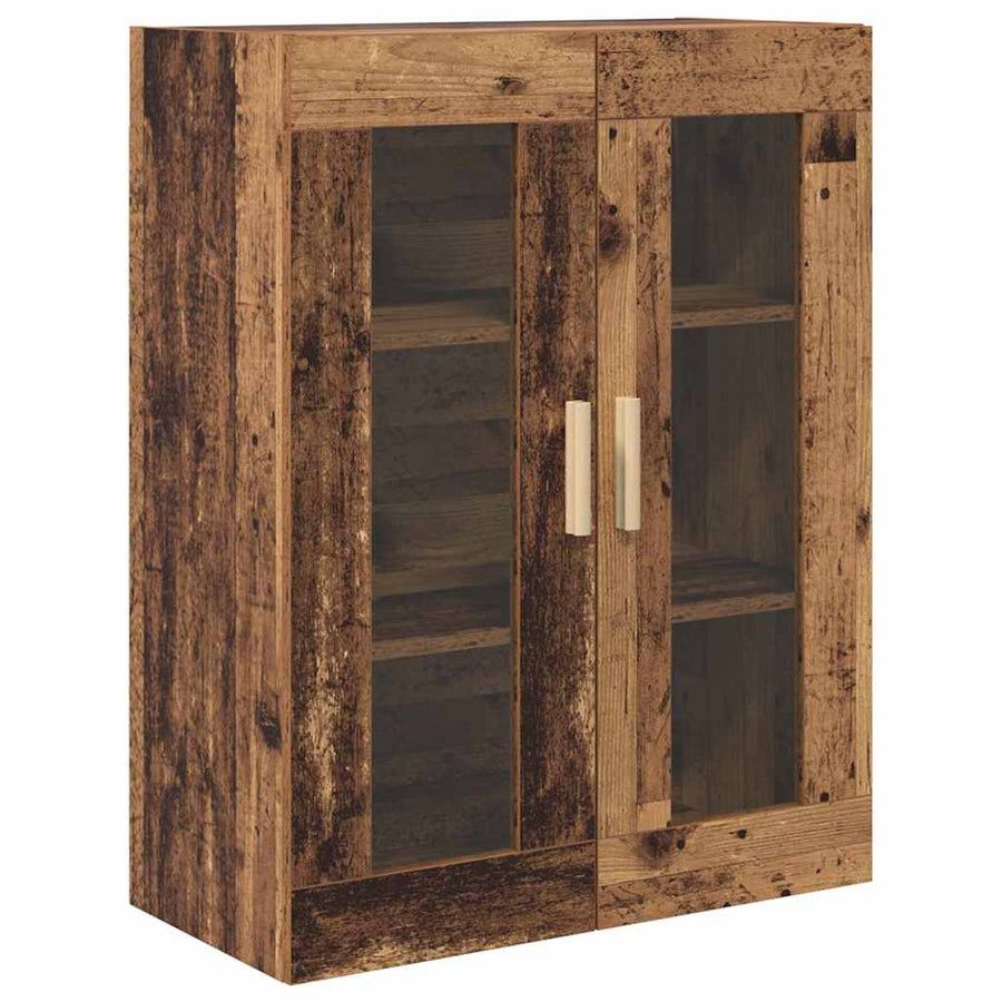 Hoge kast Oud Hout 69,5 x 34 x 180 cm Bewerkt hout