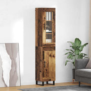 Highboard 69,5x34x180 cm bewerkt hout oud hout