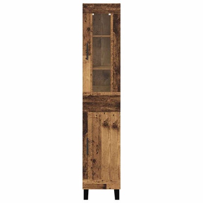 Highboard Oud Hout 69,5 x 34 x 180 cm Bewerkt hout