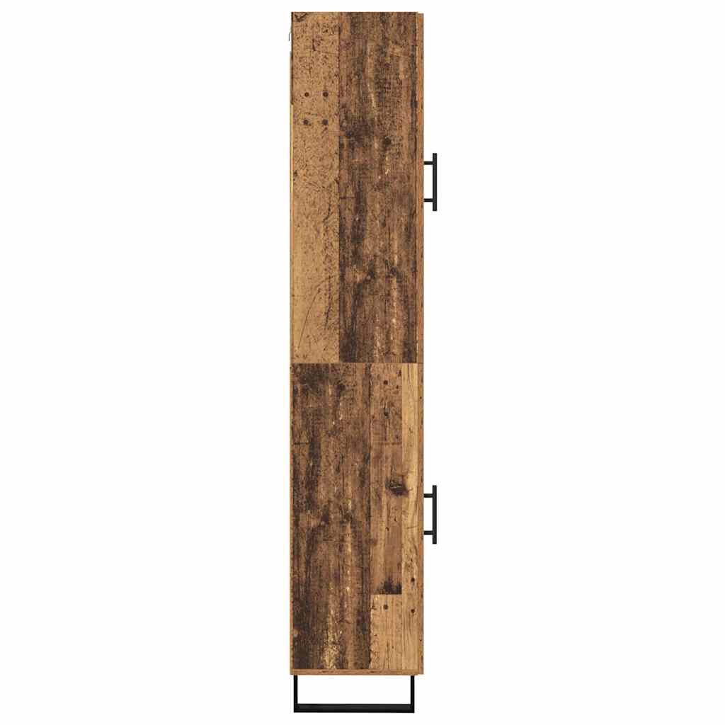 Highboard Oud Hout 69,5 x 34 x 180 cm Bewerkt hout